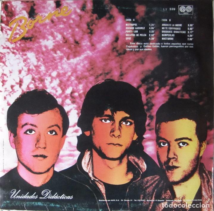 Discos de vinilo: BORNE: UNIDADES DID&Aacute;CTICAS - Foto 2