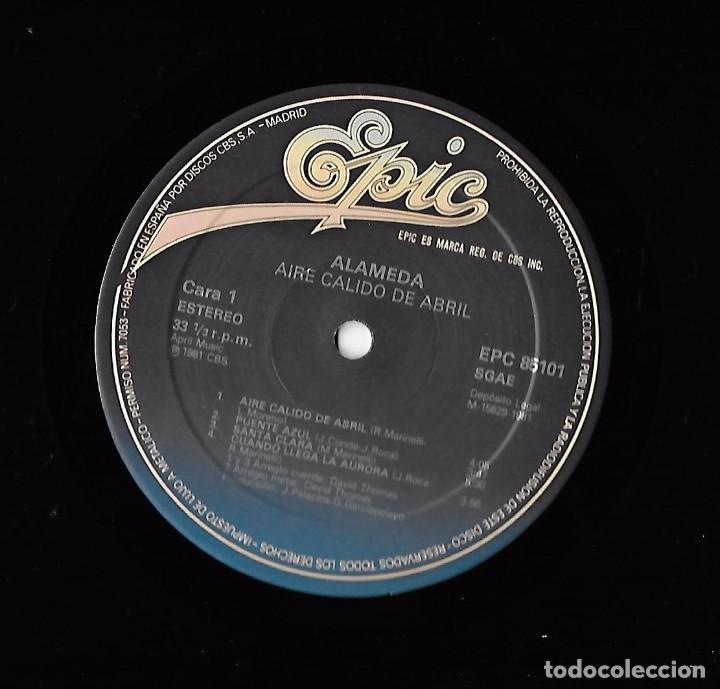 Discos de vinilo: ALAMEDA: ALAMEDA 3 - AIRE C&Aacute;LIDO DE ABRIL - Foto 4