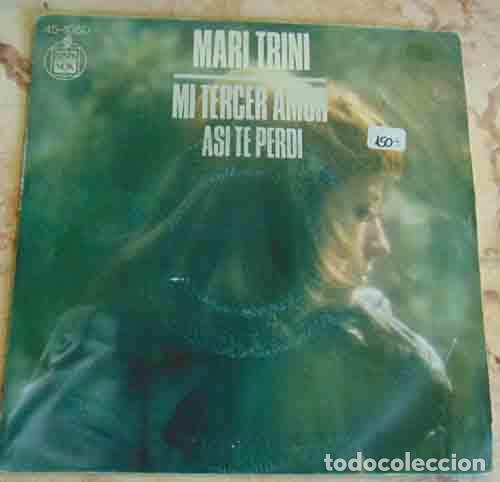 Discos de vinilo: Mari Trini &ndash; Mi Tercer Amor - SINGLE 1974 - Foto 1