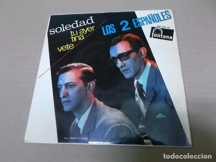 Discos de vinilo: LOS 2 ESPA&Ntilde;OLES (EP) SOLEDAD A&Ntilde;O 1966 - Foto 1