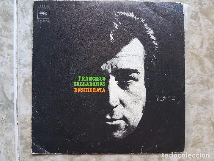 Discos de vinilo: Francisco Valladares - Desiderata - Foto 1