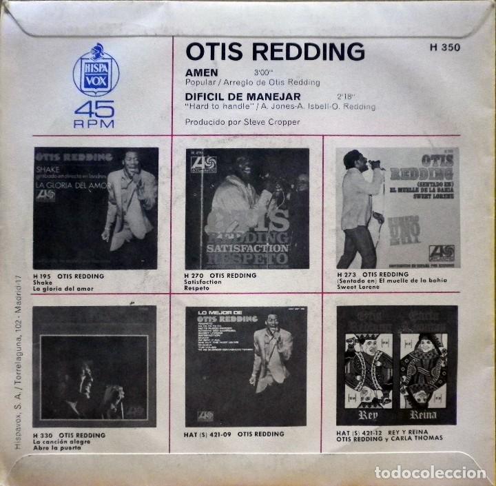 Discos de vinilo: Otis Redding - Amen - Dif&iacute;cil de manejar. - Foto 2