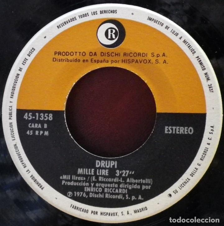 Discos de vinilo: Drupi - Sambario - Mille Lire - Foto 4