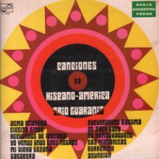 Discos de vinilo: TRIO GUARANIA - CANCIONES DE HISPANO-AMERICA - LP ZAFIRO DE 1969 RF-3295. Lote 90964235