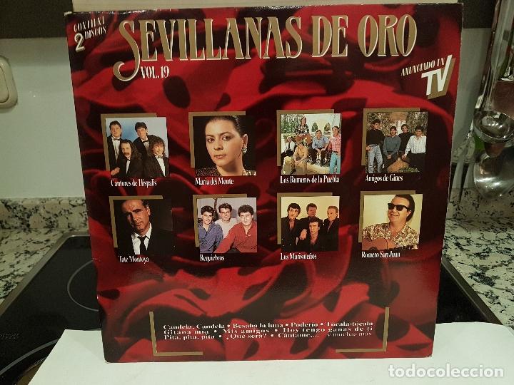 Discos de vinil: lp sevillanas de oro volumen 19 buen estado contiene dos discos