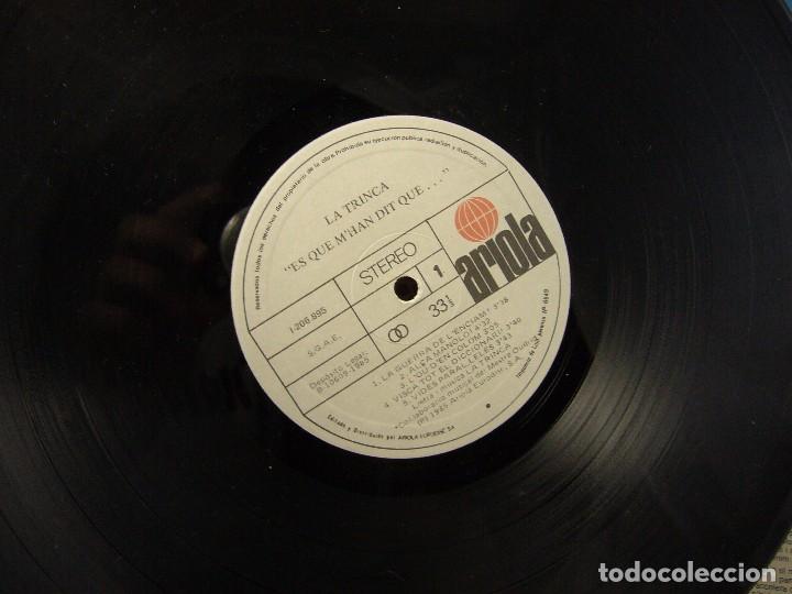 Discos de vinilo: LA TRINCA ES QUE MHAN DIT QUE (ARIOLA, 1985) - Foto 6