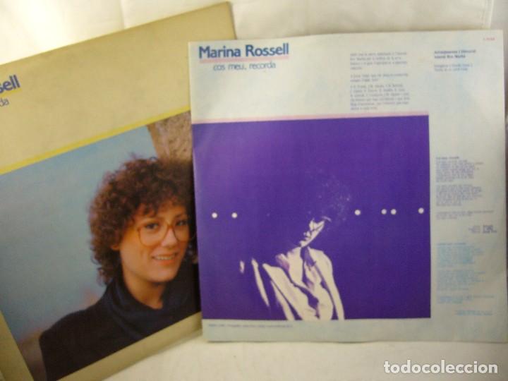 Discos de vinilo: MARINA ROSELL - COS MEU, RECORDA - 1982 - Foto 3