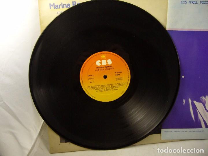 Discos de vinilo: MARINA ROSELL - COS MEU, RECORDA - 1982 - Foto 4