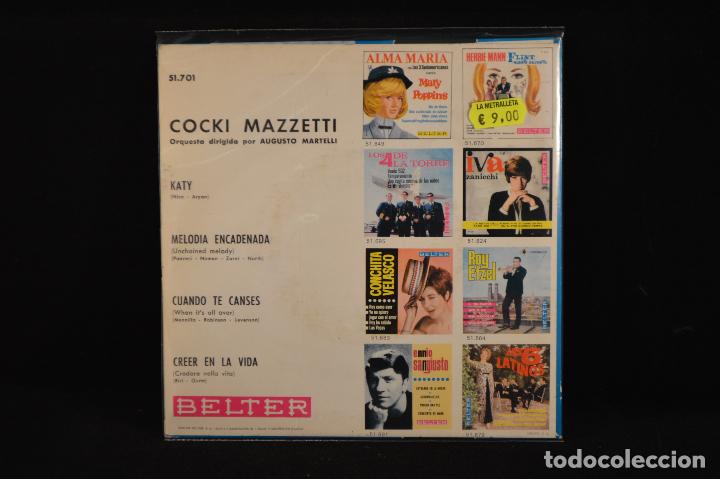Discos de vinilo: COCKI MAZZETTI - KATY +3 - EP - Foto 2