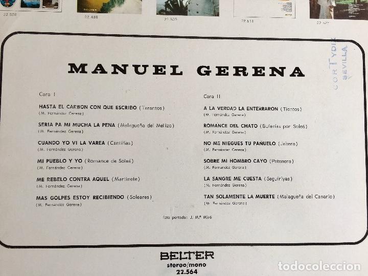 Discos de vinilo: Manuel Gerena. 1971 - Foto 2