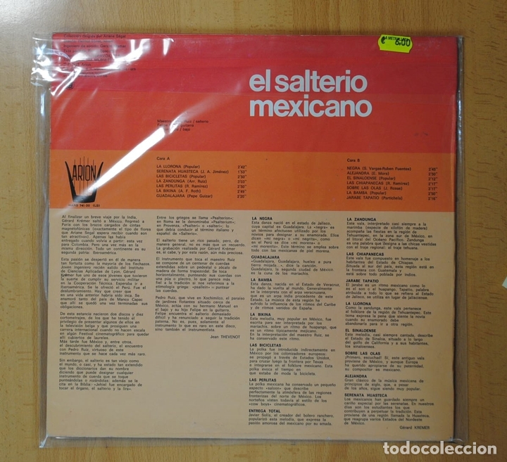 Discos de vinilo: EL SALTERIO MEXICANO - LP - Foto 2