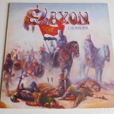 Discos de vinilo: SAXON. LP. CRUSADER. EDICIÓN ESPAÑOLA PROMOCIONAL. CARRERE 1984