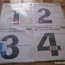 Discos de vinilo: LP-ENCICLOPEDIA OF JAZZ ON RECORDS DECCA 100/101/102/103 SPAIN 1966 4 LP´S