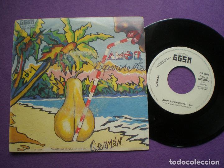 Discos de vinilo: GERMAN - Amor Experimental / Elianne - SINGLE GGSM 1985 - Foto 1