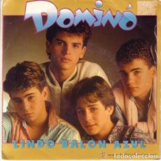 Discos de vinilo: DOMINÓ, LINDO BALÓN AZUL, SINGLE CBS PROMOCIONAL 1986
