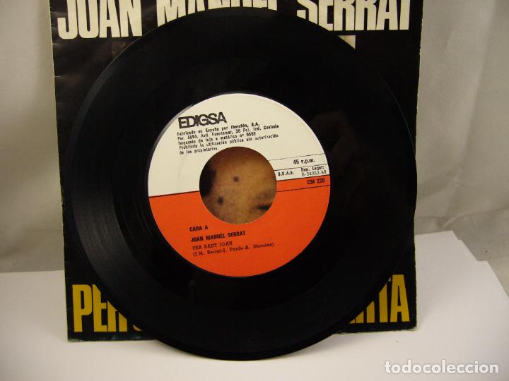 Discos de vinilo: JOAN MANUEL SERRAT PER SANT JOAN EP 1968 - Foto 3