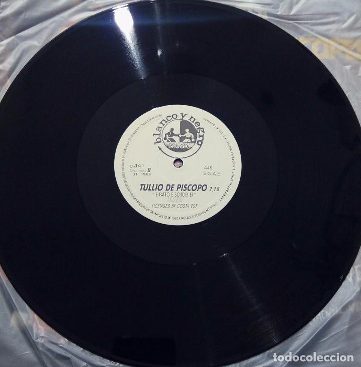 Discos de vinilo: MAXI SINGLE TULLIO DE PISCOPO - E FATTO E SORDE! E? - SONIC 1986. - Foto 4