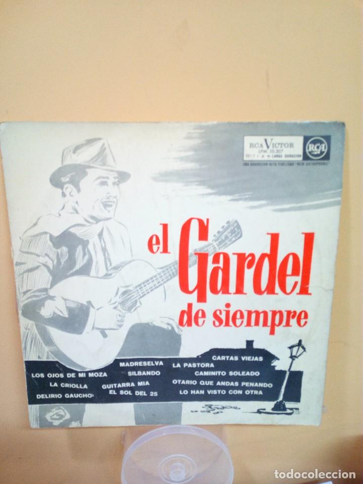 Discos de vinilo: EL GARDEL DE SIEMPRE  LP A&Ntilde;O 1962. - Foto 1