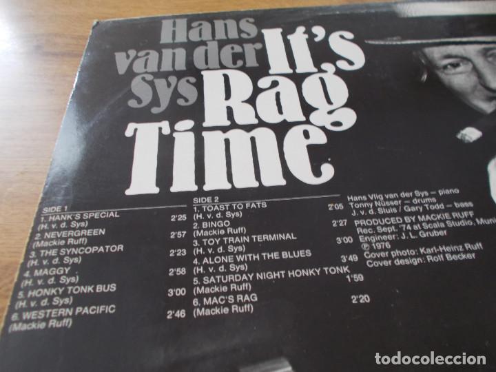 Discos de vinilo: HANS VAN DER SYS. IT&acute;S RAG TIME. - Foto 2