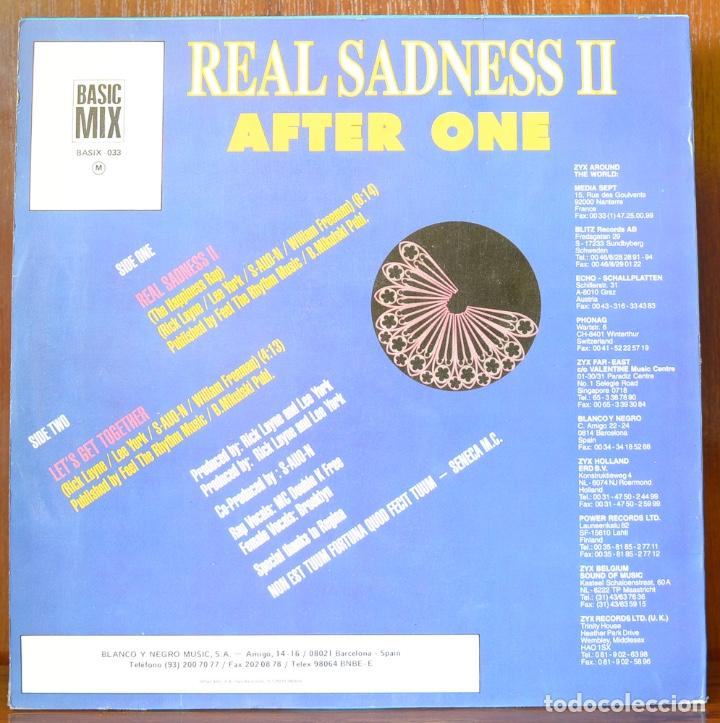 Discos de vinilo: After one-Real sadness 2 (Blanco y negro, 1991) - Foto 2