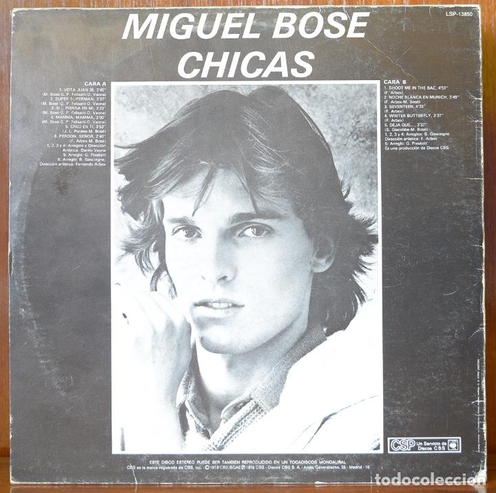 Discos de vinilo: Miguel Bose-Chicas (CBS,1979) - Foto 2
