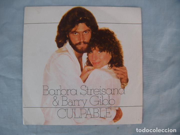 Discos de vinilo: SINGLE BARBARA STREISAND & BARRY GIBB - Foto 1