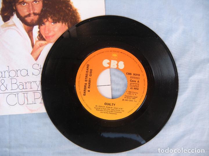 Discos de vinilo: SINGLE BARBARA STREISAND & BARRY GIBB - Foto 3