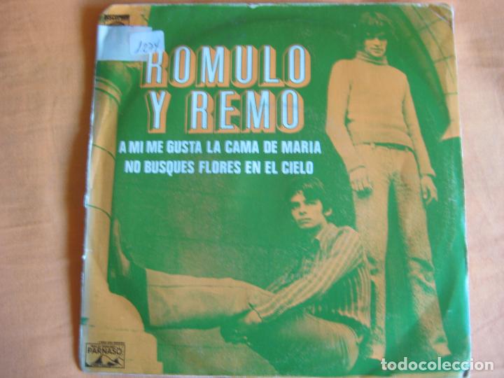 Dischi in vinile: ROMULO Y REMO Sg DISCOPHON PARNASO 1973 a mi me gusta la cama de maria +1