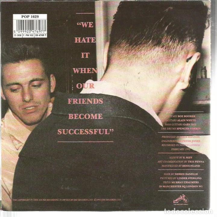Discos de vinilo: SINGLE MORRISEY : WE HATE IT WHEN OUR FRIENDS + SUEDEHEAD - Foto 2