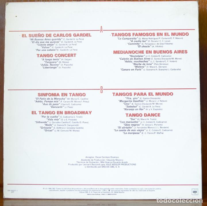 Discos de vinilo: Leonard Baccardi-Hooked on Tango (CBS,1986) - Foto 2