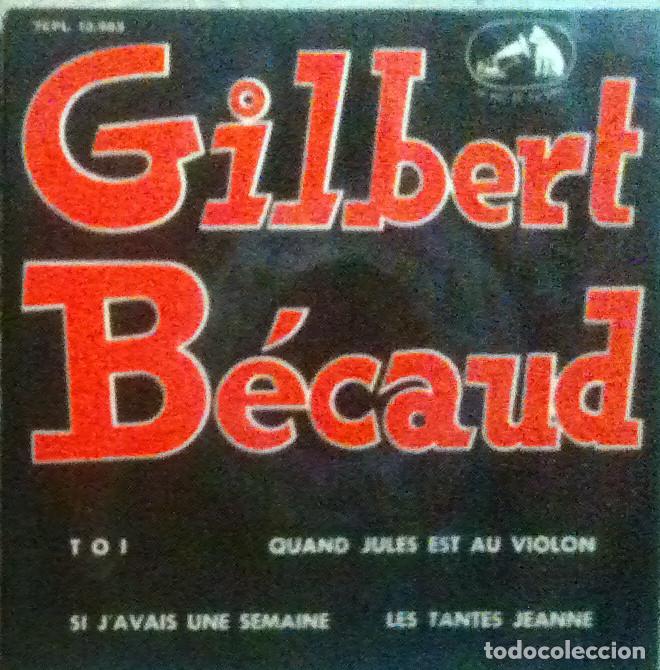 Discos de vinilo: EP Gilbert Becaud - Foto 1