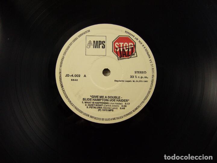 Discos de vinilo: SLIDE HAMPTON GIVE ME A DOUBLE - Foto 7