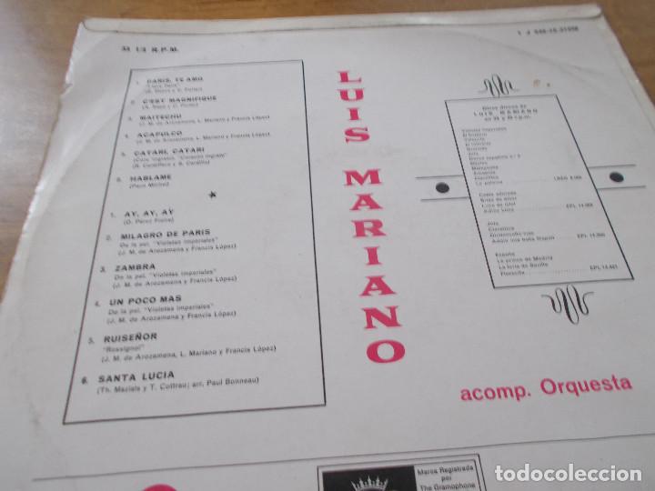 Discos de vinilo: LUIS MARIANO. - Foto 2