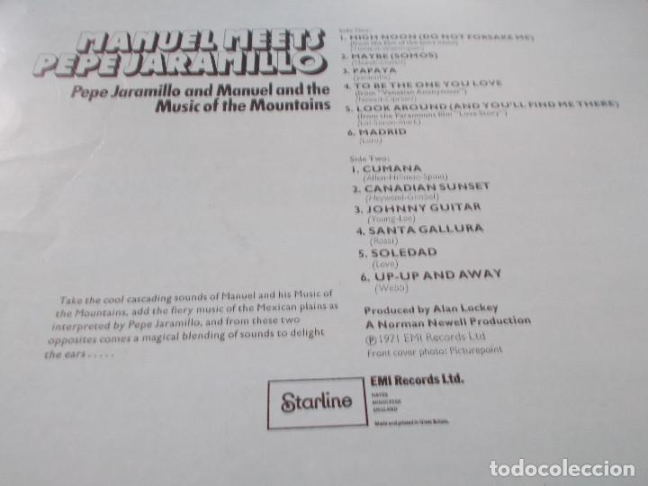 Discos de vinilo: MANUEL MEETS, PEPE JARAMILLO - Foto 2