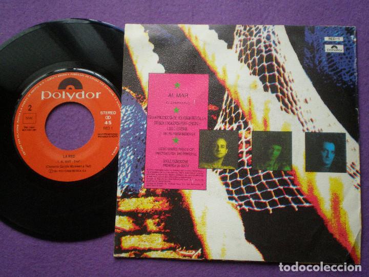 Discos de vinilo: LA RED - Al Mar - SINGLE PROMO POLYDOR 1991 - Foto 2