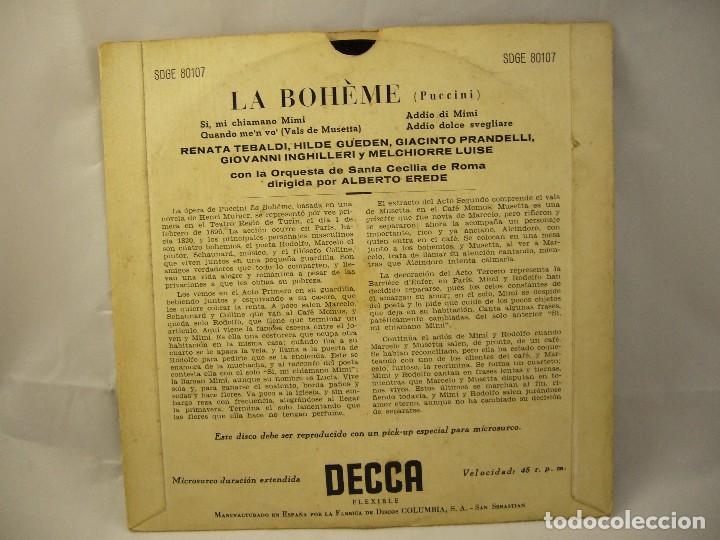 Discos de vinilo: Highlights From La Boheme (Puccini) - Foto 2