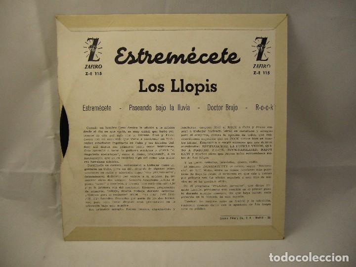 Discos de vinilo: LOS LLOPIS *ESTREMECETE +3 EP DE 4 CANCIONES - Foto 3
