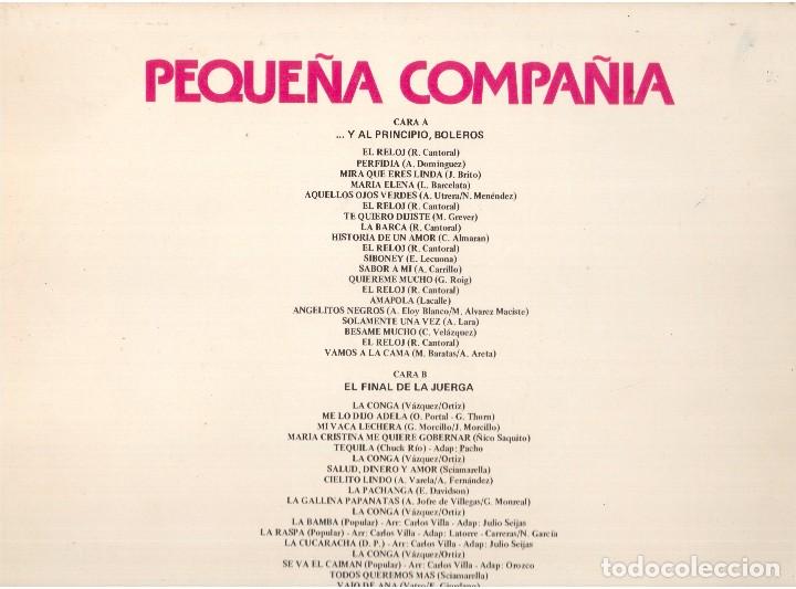 Discos de vinilo: VINILO  PEQUE&Ntilde;A COMPA&Ntilde;IA - Foto 2