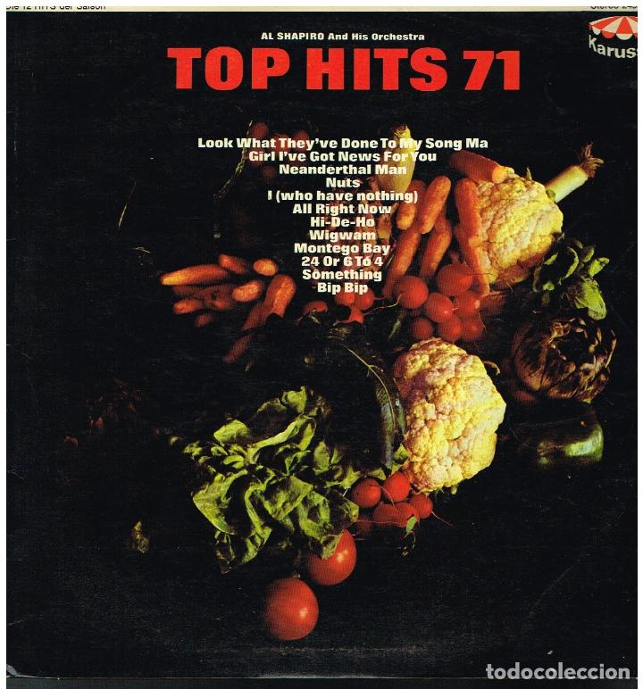 Discos de vinilo: AL SHAPIRO - TOP HITS 71 - LP 1971 - Foto 1