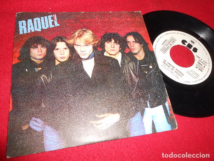 Vinyl records: RAQUEL LA NOCHE ENTERA/EL FUTURO ES HOY SINGLE 7'' 1981 PROMO CBS ESPA&Ntilde;A SPAIN