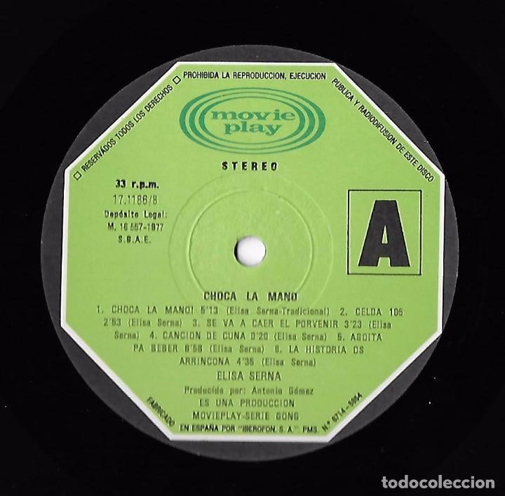 Discos de vinilo: ELISA SERNA: CHOCA LA MANO - Foto 4