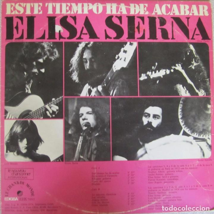 Discos de vinilo: ELISA SERNA: &Eacute;STE TIEMPO HA DE ACABAR - Foto 2