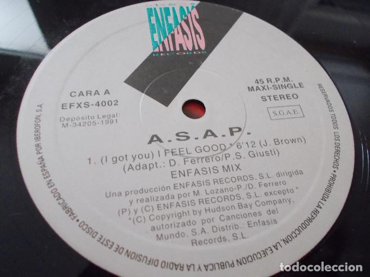 Discos de vinilo: A.S.A.P. I FEEL GOOD - Foto 3