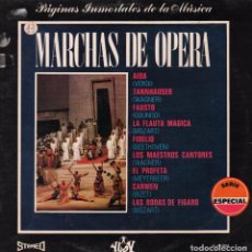 Disques de vinyle: MARCHAS DE OPERA PAGINAS INMORTALES DE LA MUSICA - VERDI, WAGNER , GOUNOD...LP YUPY DE 1972 RF-3409. Lote 91916760