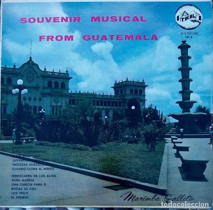 Vinyl records: MARIMBA GALLITO, SOUVENIR MUSICAL FROM GUATEMALA. LP GUATEMALA