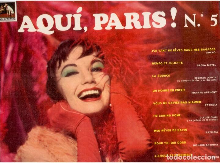 Discos de vinilo: VINILO AQUI PARIS N, 5 - Foto 1