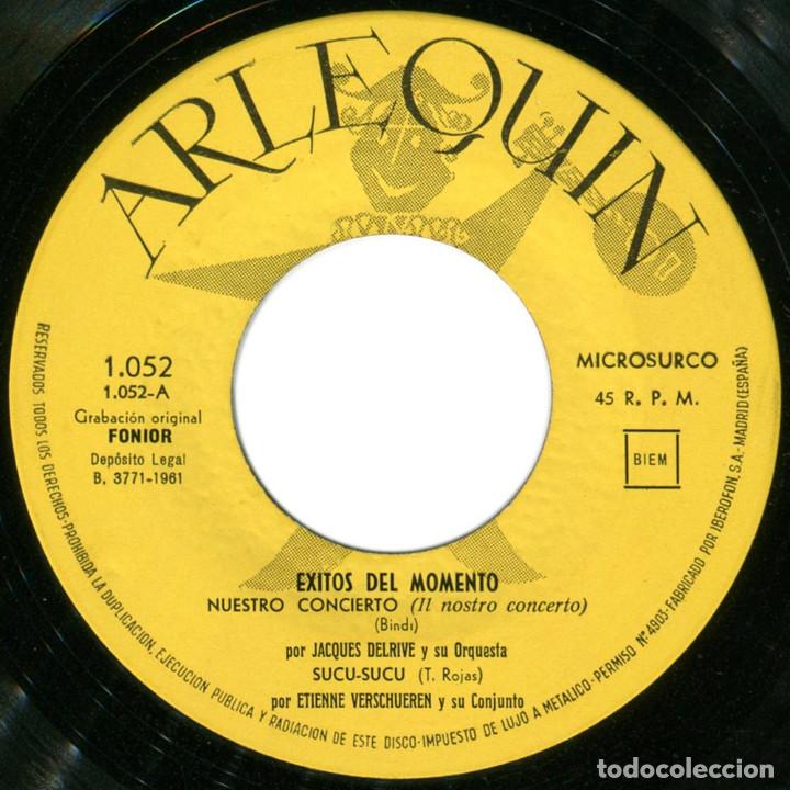 Discos de vinilo: VVAA &ndash; Exitos Del Momento - Ep Spain 1961 - Arlequin 1052 - Foto 3