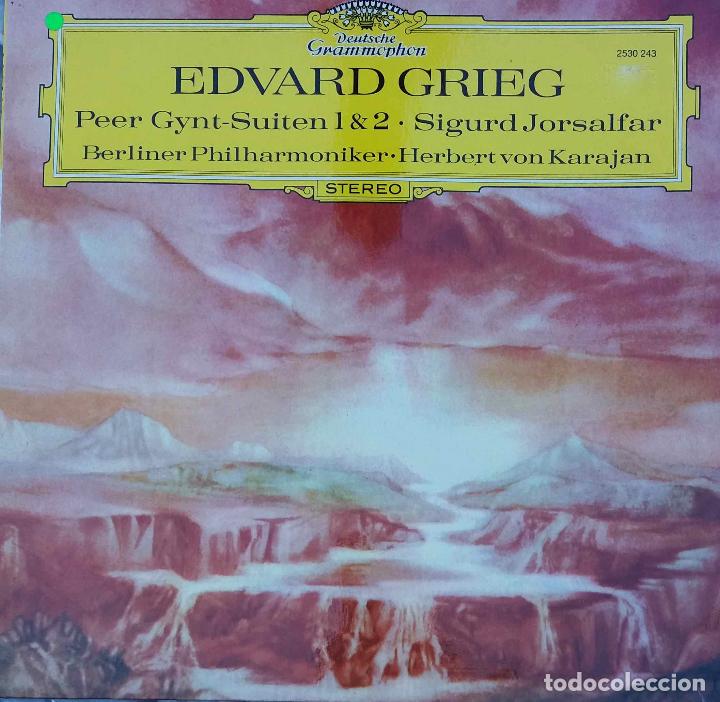 Discos de vinilo: EDVARD GRIEG. PEER GYNT. VON KARAJAN. LP - Foto 1
