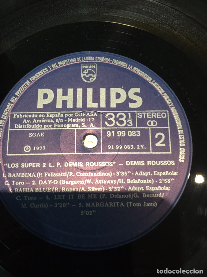 Discos de vinilo: Lp - los super 2 Lp - Demis Roussos - Foto 5