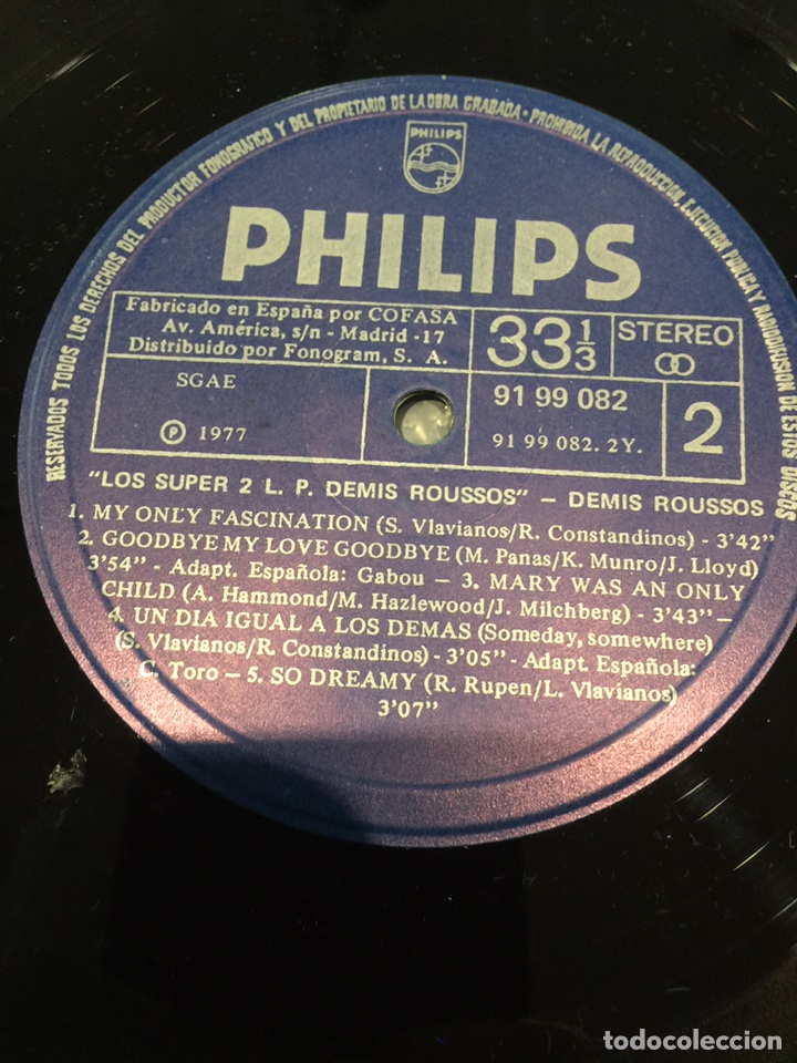 Discos de vinilo: Lp - los super 2 Lp - Demis Roussos - Foto 7